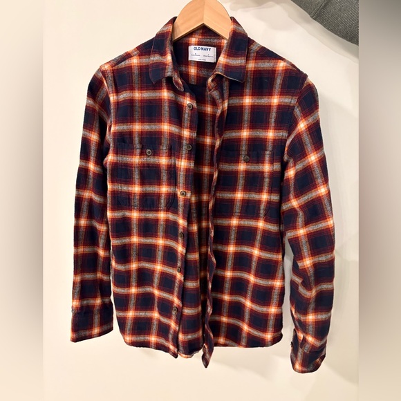 Old Navy Other - Old Navy Men's Plaid Button Down Shirt - Red and Navy